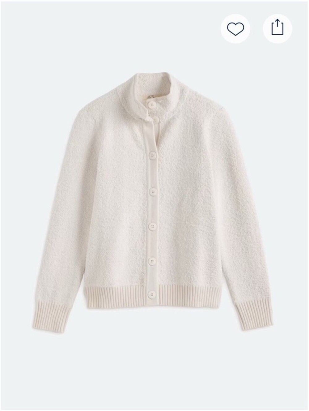 Les Serein Sherpa Sweater Jacket XXL NWOT Cream Ivory